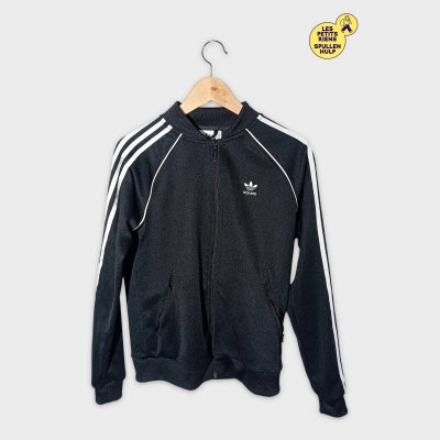 Veste Survêtement Adidas Originals Noire Blanche 3 Bandes S