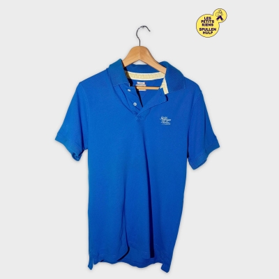 Polo Tommy Hilfiger Denim Bleu Roi L Manches Courtes Col Polo