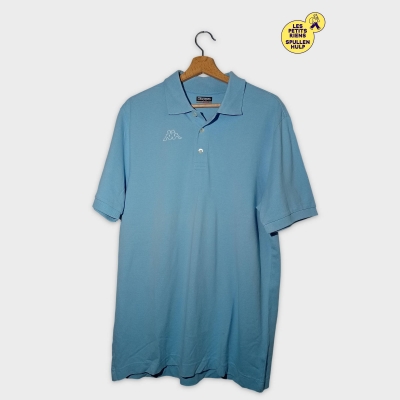 Polo Kappa Bleu Clair Xl Manches Courtes Sportif Casual