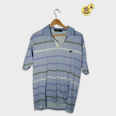 Polo Giorgio Armani Rayé Multicolore Manches Longues Xxl