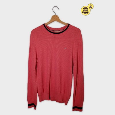 Pull Tommy Hilfiger Rose Corail Col Rond M T4925