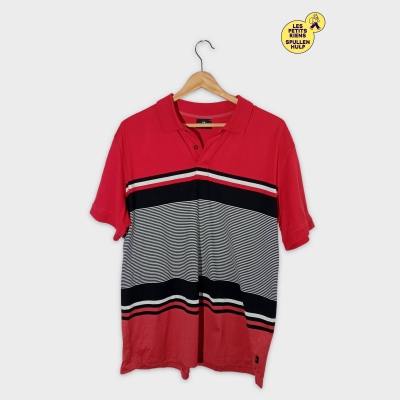 Polo Ps Paul Smith Rouge Rayé Xl Homme