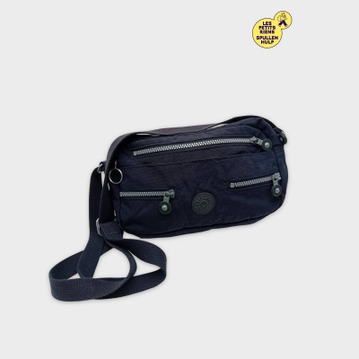 Sac Bandoulière Kipling Bleu Marine Unisexe Multi Poches