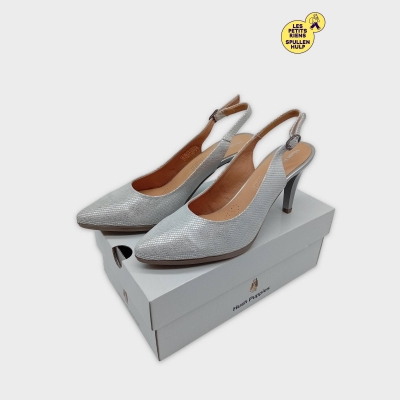 Escarpins Argentés Bride Arrière Hush Puppies Total Flex 41