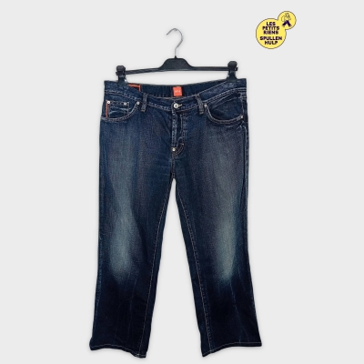 Jean Boss Coupe Droite W38 L30 Bleu Délavé