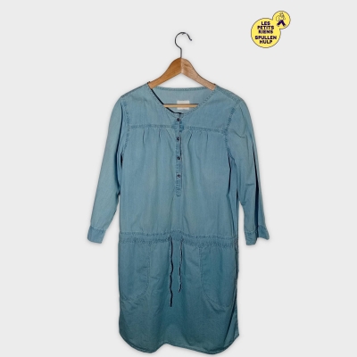 Robe Chemise Jean Bleu Clair Hampton Bays