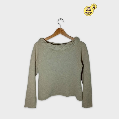 Maxmara Pull Col Torsadé Laine Cachemire Femme Taille L