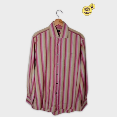 Chemise Rayée Paul Smith Rose & Beige M