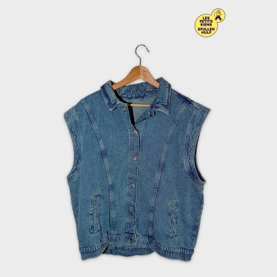 Veste Sans Manches En Jean Wibra Bleu Clair