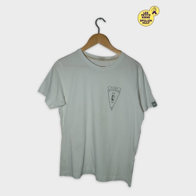 T-shirt Blanc 'pizza On No' On No