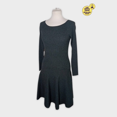 Robe Polo Ralph Lauren Côtelée Gris S