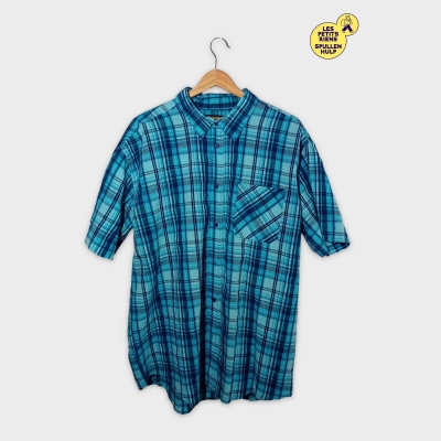Chemise À Carreaux Homme Atlas For Men Bleu Xxl