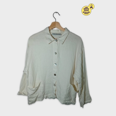 Chemisier En Lin Eva Tralala Paris Écru - Taille M