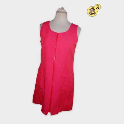 Robe Droite Fuchsia Acúa Con Gas Zippée Devant M