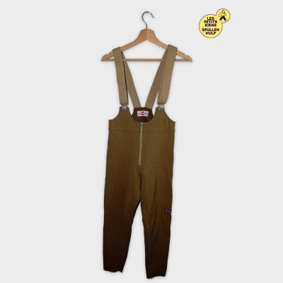 Pantalon De Ski Colmar Vintage - Rayures Fines Brun Kaki