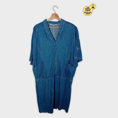 Robe Chemise Jean Manches Courtes Company Blues
