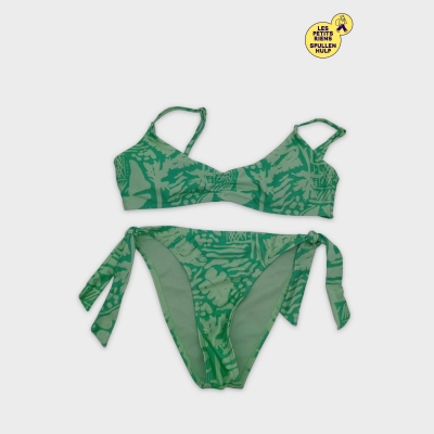 Bikini Motif Tropical Vert