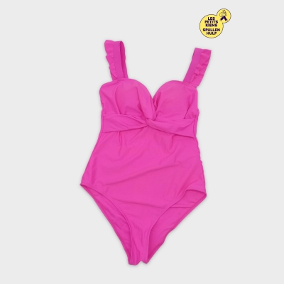 Maillot De Bain 1 Pièce Rose Nœud Devant M