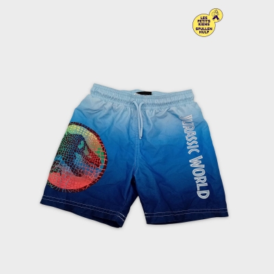 Maillot De Bain Short Jurassic World Bleu Garçon 6 Ans