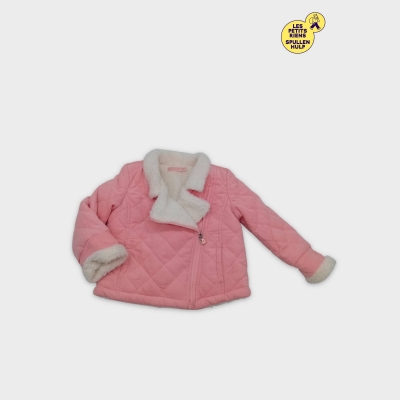 Doudoune Matelassée Rose Bébé Original Marines 3-6 Mois