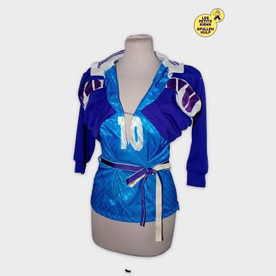 Maillot Connie Kaminski N°10 Bleu Et Violet Femme M