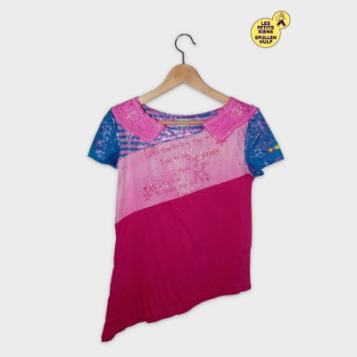 T-shirt Christophe Coppens Femme M Strass Broderies