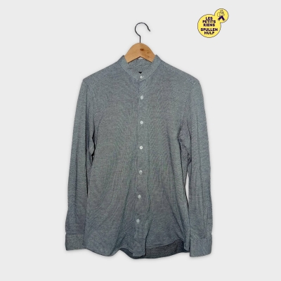 Chemise Homme Massimo Dutti Col Mao Rayures Fines S