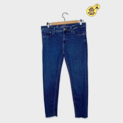 Jean Skinny Clockhouse Mid Rise Femme Bleu 42