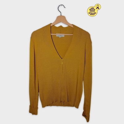Gilet Daniel Amaury Jaune Moutarde Fermeture Éclair M