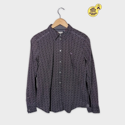 Chemise Esprit M Motifs Floraux Noire Manches Longues