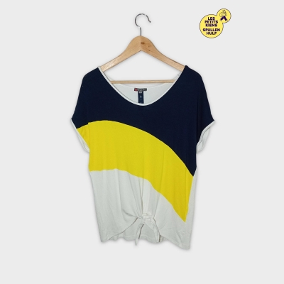 T-shirt Femme Street One Tricolore Nœud M