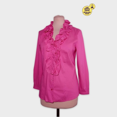 Chemisier Rose Fuchsia À Volants Gerry Weber Edition M/38/10