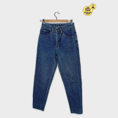 Jean Pepe Jeans Taille Haute Femme Bleu Délavé