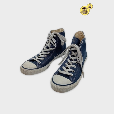 Baskets Montantes Converse All Star Bleu Marine Toile Unisex 43
