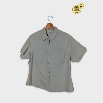 Chemise À Manches Courtes Columbia Beige Xl Femme