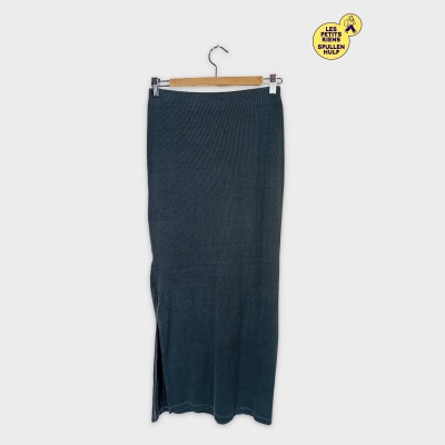 Jupe Longue Côtelée Promod Gris Anthracite S