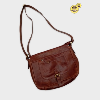 Sac Bandoulière Cuir Marron Stilord