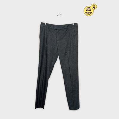 Pantalon Slim Red Valentino Gris Laine Mélangée Xl