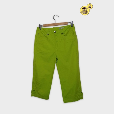Pantacourt Capri Vert Citron A-vee Fundamentals Taille M