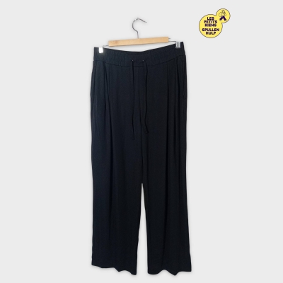 Pantalon Fluide Noir Mng Taille M