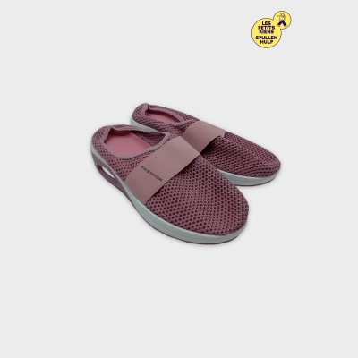 Baskets Roses Slip-on En Maille Fashion, Légères