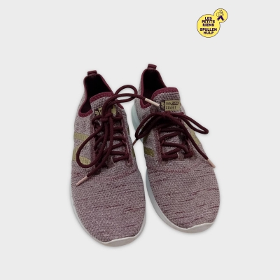 Baskets New Balance Fuelcore Coast Bordeaux & Doré 36