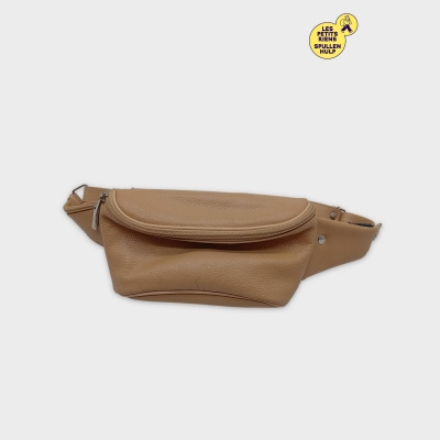 Sac Banane Femme Beige Minimaliste