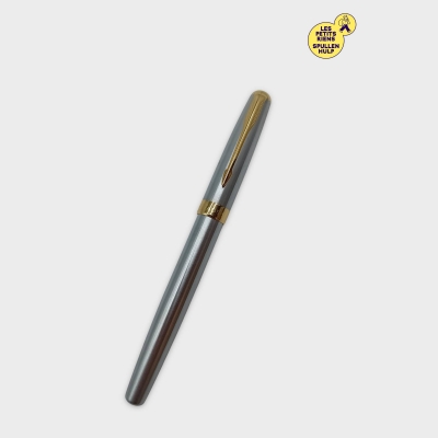 Stylo Plume Baoer Argenté Et Doré