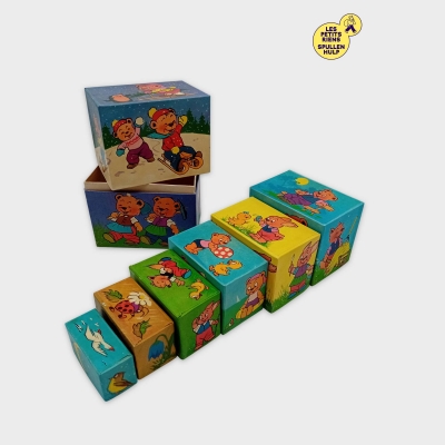 Cubes Gigognes Jouet Enfant Illustrations Vintage