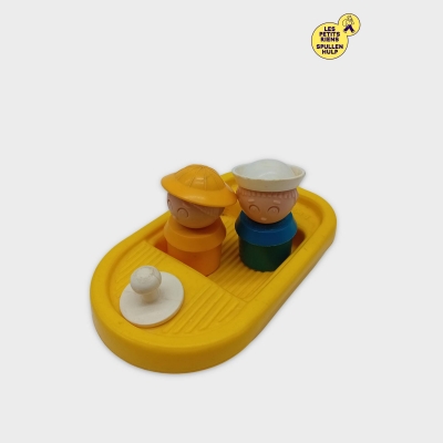 Bateau Fisher-price Little People Vintage Avec 2 Figurines B731