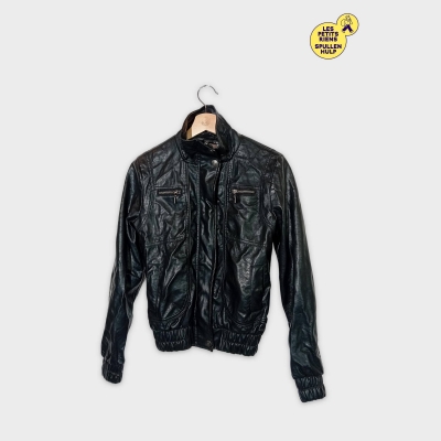 Blouson Axxs Similicuir Noir S