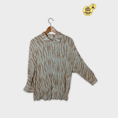 Chemise Laure + Max Motif Imprimé Beige L
