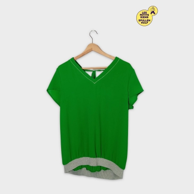 Top It Hippie Fluide Vert L