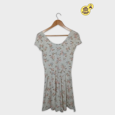 Robe Courte Fleurie Clockhouse M
